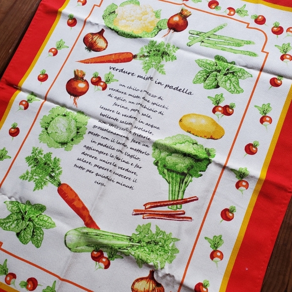 Decorative Italian cotton canvas kitchen tapestry - Picture 3 of 5